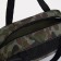 Cosmetic bag with zipper, green color/camouflage