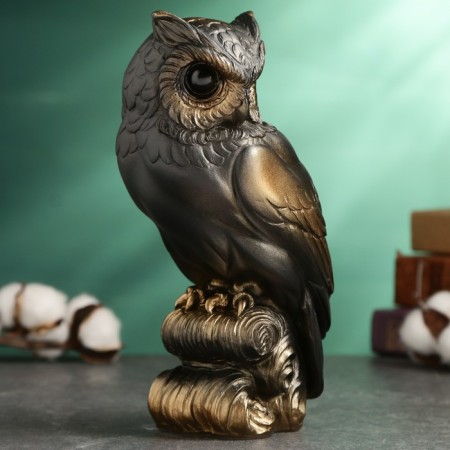 Figure "Owl" bronze 10x22x8cm-2