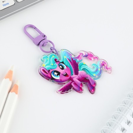 Acrylic keychain "Milash" with carbine, 5.2 x 5.5 cm-3