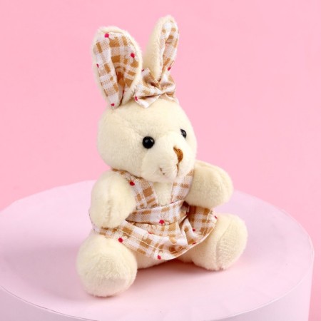 Soft toy "Love will win everything", bunny, color mix-4