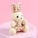Soft toy "Love will win everything", bunny, color mix