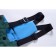 Ski pants for a girl, height 128 cm, dark green color