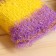 Knitted washcloth "Brike. Strip", mixing color, 18x12x4.5cm, foam