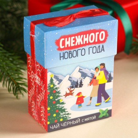 New Year! Black tea "Joy is not far off", taste: Mint, 50 g.-6