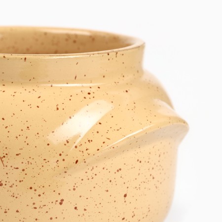 Ceramic pot for baking "Novarussa No. 5" 0.5l / 14x12cm, Karakum-2