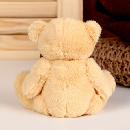 Soft toy "Tender Bear", bow, traces, color mix-3