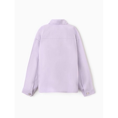 Children's shirt minku: jeans collection, lavender color, height 152 cm-6