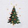 Trush towel "Christmas tree" 30x60 cm, 100% cotton, 340 g/m2