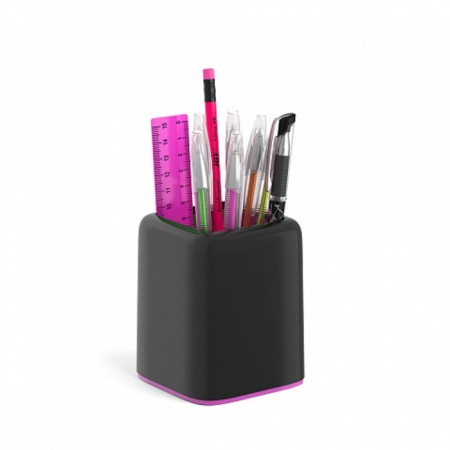 Set of desktop Erichkrause Accent, 9 items, black with pink insert