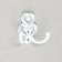 Hook-lick No. 41 Polymer White, 40 pcs