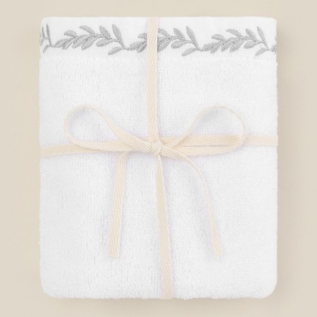 Trick Tensor SL Home: Floral "Blanc de Blanc" 50x90 cm, 100% cotton, 550 g/m2-5