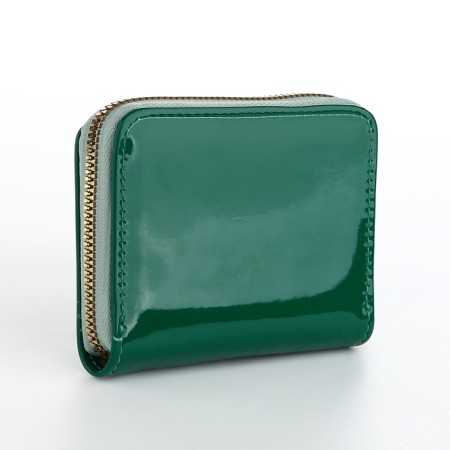Women's wallet with lightning, green color-2