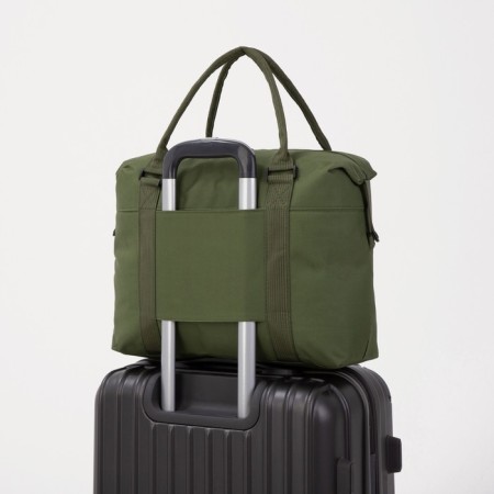 Road bag with lightning, external pocket, green color-3