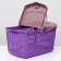 Basket 47x36x27.5 cm, purple