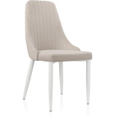 CHART STARAL CARA Kora Metal/velor, white/beige 47x57x89 cm