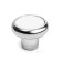 Handle button tundra RK101, color chrome with a white insert