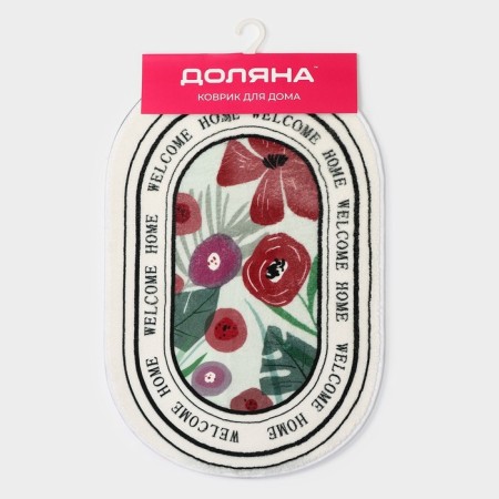 Коврик для дома Доляна «Flower», 40×60 см-5