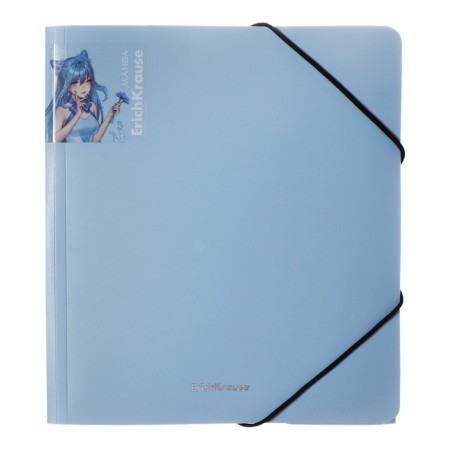 The A5+elastic band, 600 μm, Erichkrause "Matt Manga", for notebooks, embossing "sand", mix-2