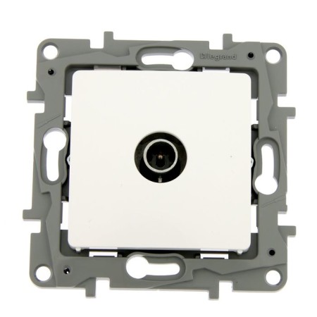 Television socket Legrand Etika 672251, single, hidden, 2DB, type "Zvezda", white