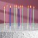 Candles for cake cocktails with stands, 12 cm, set 12 pcs