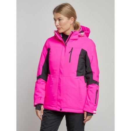 Ski jacket women's winter, size 46, pink color-4