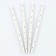 Star cocktail tubes set 12 pcs., Silver color
