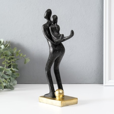 Polystone souvenir "Like behind a stone wall" Black 6x10.5x25 cm-1