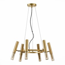 Люстра подвесная St Luce. SL1236.203.06. Eclip. 6х5 Вт, G9, 4000K, 48х48х100 см, цвет золотистый