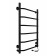 Electric towel Indigo Roof Lux, 800x500 mm, timer, hidden installation, black