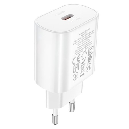 Network charger Hoco N22, 1 Type-C, 25 W, PD + Qc, White-2