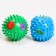 A set of developing tactile balls “numbers and letters”, with a squeak, 2 pcs, crumb I