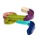 The track for playing the bathroom "Duck Hill", on suction cups, is attached to the wall