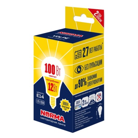 LED LED Uniel, E14, 12 W, 3000K, glow warm white-1