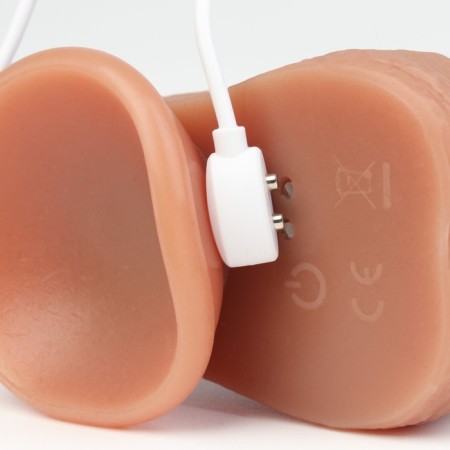 Vibrator Oka-Khpoki, realist, rotation, 10 modes, heating 39 ° C, PDU, 22 x 4.2 cm, bodily-8