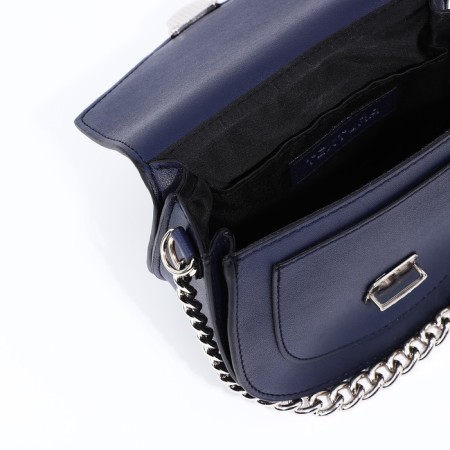 Women's bag Textura, messenger, small size, blue color-6