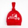 Baby cap I am "My first New Year", red, size 48