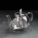 Glass teapot with metal sieve "Jacques", 1.3 liters