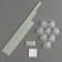 Star for air balloons for 8 balls, height 80 cm, pink