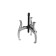 Enchanting wheelchair KRAFT KT701032, three-legged, 150 mm, CR-V