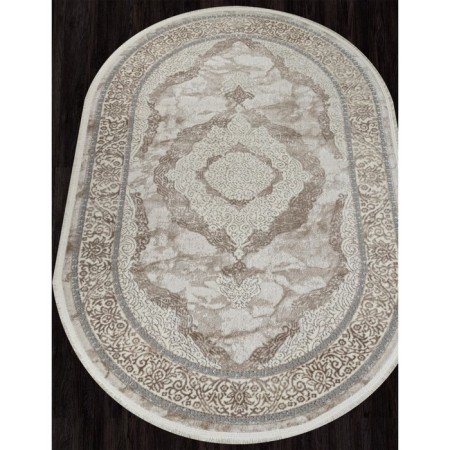 Oval Kardolen Marmaris carpet, size 192x290 cm, Cream/Beige color-1