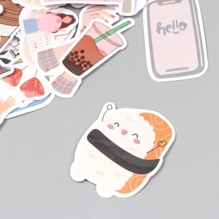 Stickers for creativity "Moments of life" set of 50 pcs 4x8 cm-1