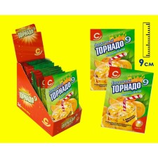 Soluble drink with the taste of orange 
