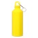Water bottle, 500 ml, aluminum case, plastic, yellow