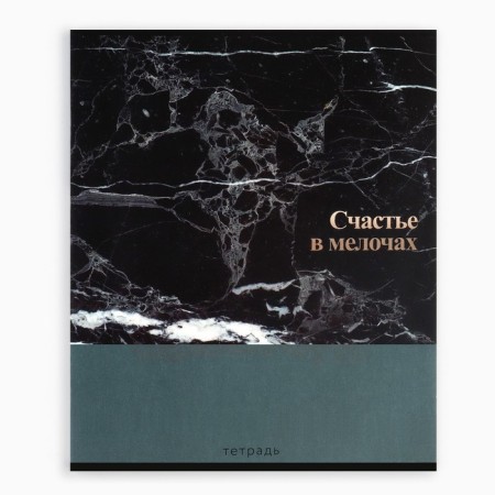 Notebook A5, 36 liters on the clip internal block No. 1 MIX “September 1: marble. Phrases "-4