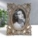 Photo frame Polystone 10x15 cm "Sicily" silver 23x17.5 cm