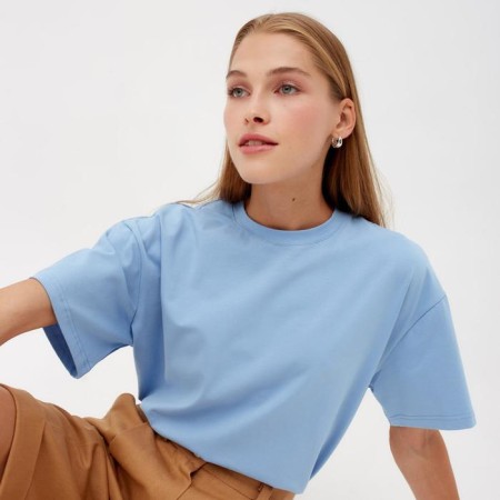 Women's T-shirt Minaku Oversize Fit: Blue color, river 42-4