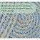 Eco -river jute round, size 60x60 cm, blue color