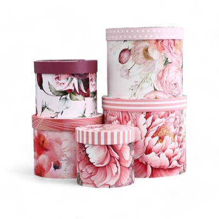 A set of hats for flowers 5 in 1, gift packaging, “bud”, 16 x 14 cm - 22 x 19.5 cm-1