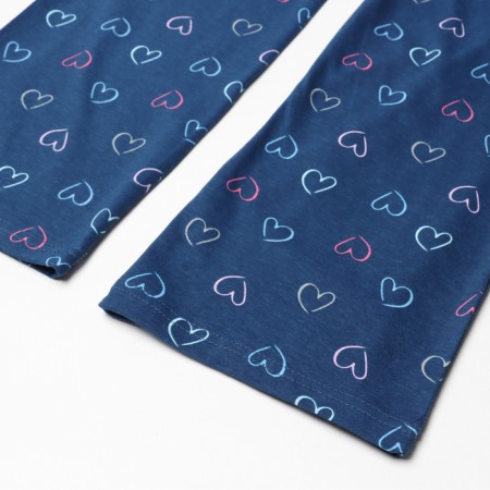 Home female "hearts" (T -shirt/pants), white/blue color, size 50-8