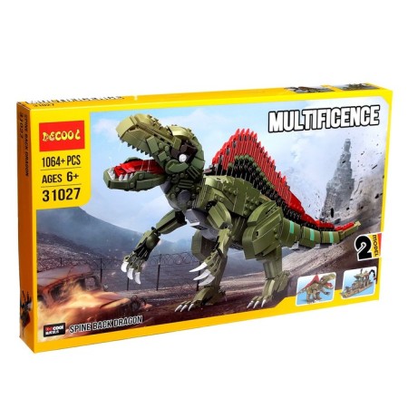 Block designer "Dinobot", 2 assembly options, 1064 parts-2